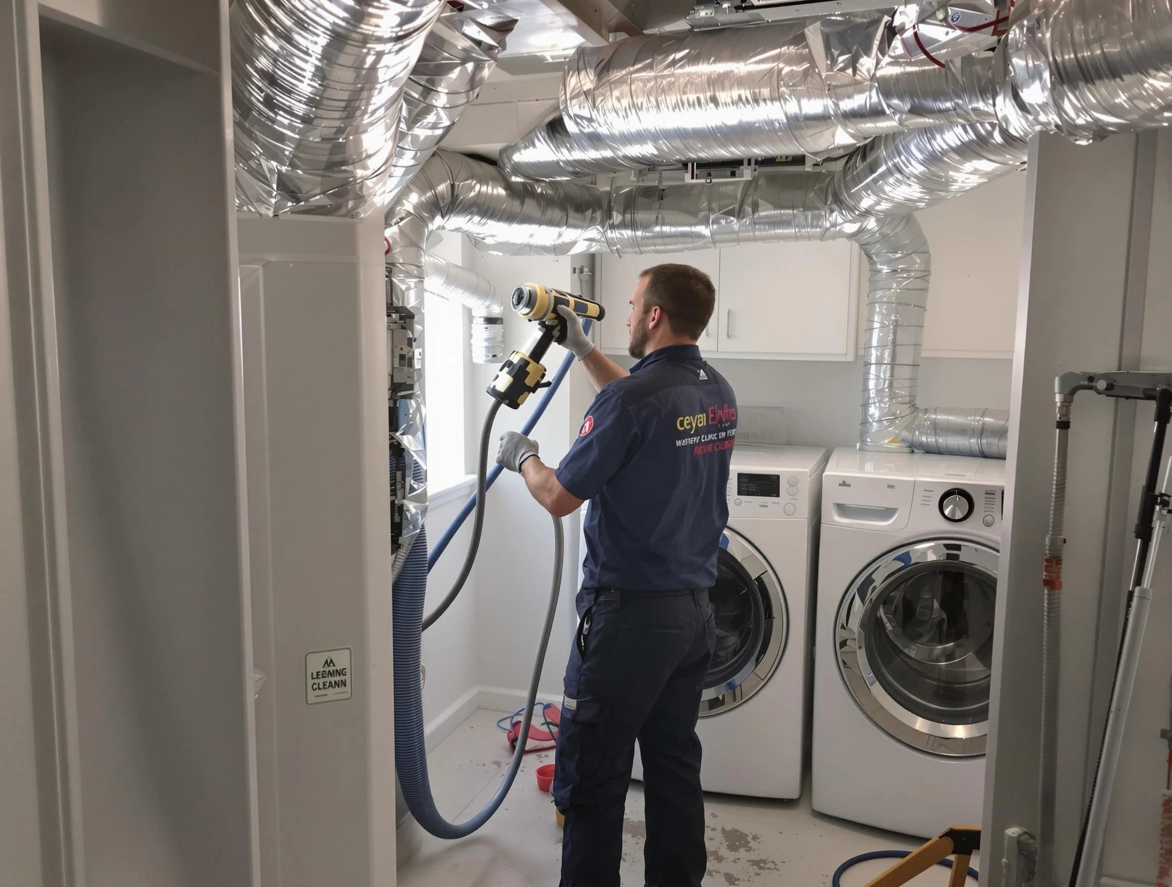 Dacono Dryer Vent Cleaning specialist using advanced equipment for thorough duct cleaning in Dacono