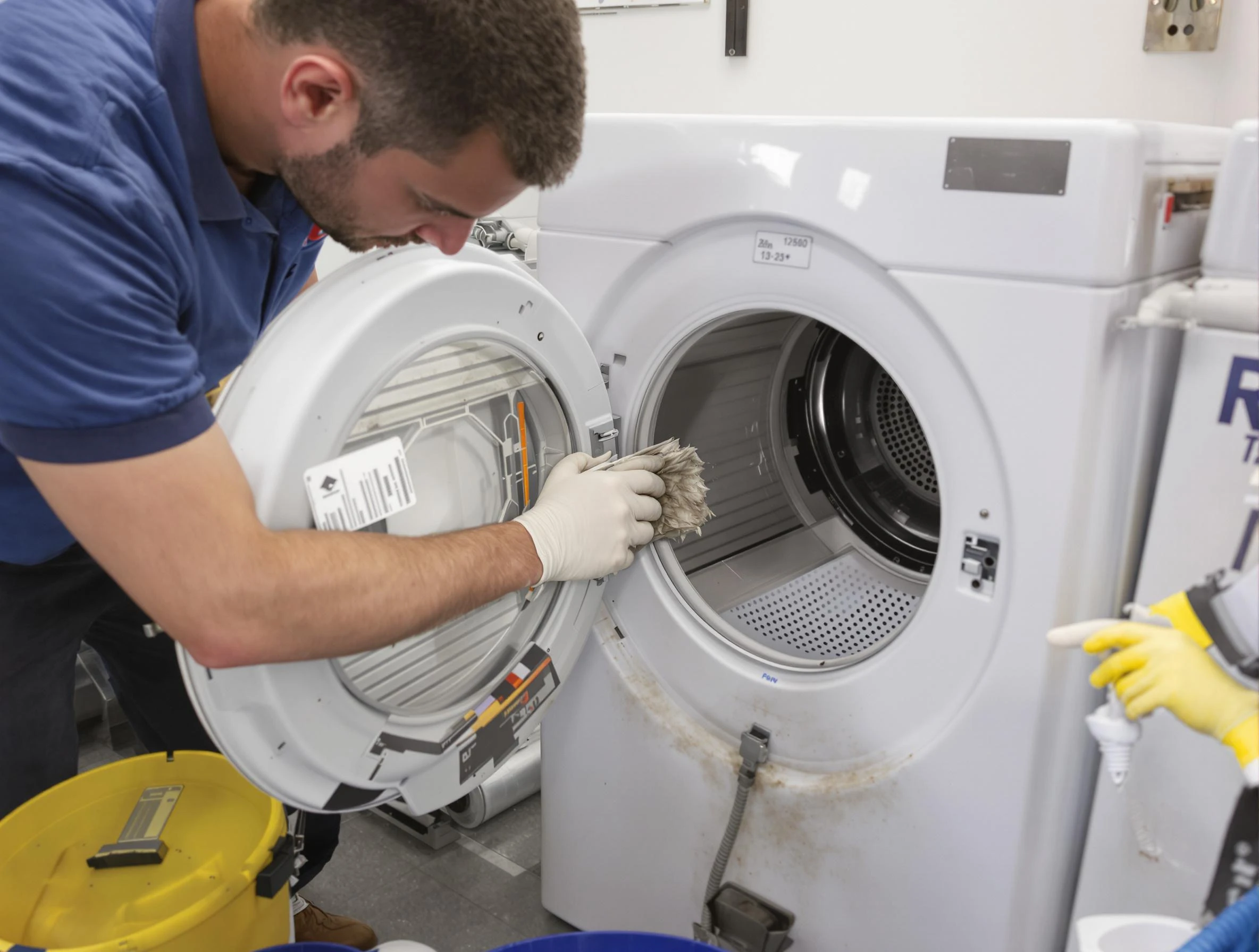 Dacono Dryer Vent Cleaning specialist performing detailed lint trap cleaning service in Dacono